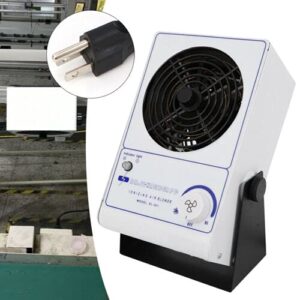ionizing air blower fan ion anti-static elimination ionizer commercial machine eliminator 45~110cfm 0.25a 3kg 110v/60hz