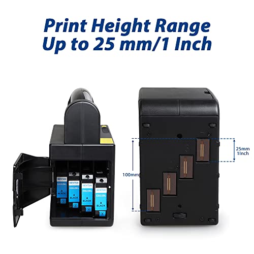 BENTSAI B85 Wide Format Handheld Inkjet Printer, Large Character Coding Machine Up to 3.93"/100mm Print Height, Use for Almost Any Surfaces with Solvent Quick Dry Ink for Logo, Label, Trademark