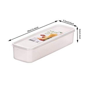 4 Pcs Pasta Storage Container Kitchen Spaghetti Food Storage Box - Noodle Canister With Lid for Spaghetti, Noodles, Pasta, Eggs, Fruits Snacks