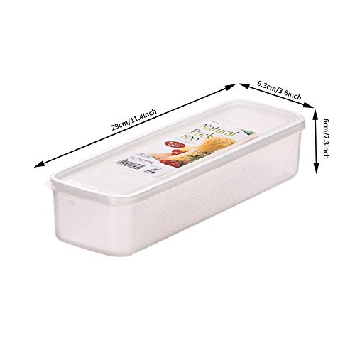 4 Pcs Pasta Storage Container Kitchen Spaghetti Food Storage Box - Noodle Canister With Lid for Spaghetti, Noodles, Pasta, Eggs, Fruits Snacks