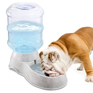 1 gallon automatic replenish pet water dispenser, self-dispensing gravity pets water feeder for cats & small dogs