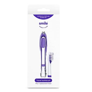 smile direct club travel toothbrush with replacement head