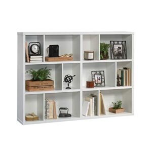 Sauder Horizontal Bookcase, Soft White Finish