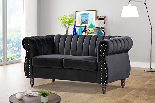 US Pride Furniture S5644-LV Sofas, Black