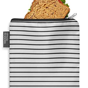 Simple Modern Ellie Reusable Snack Bags Sandwich Bag - Food Storage, Medium, Glacier Stripes