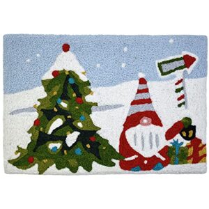 Jellybean Modern Indoor / Outdoor Mat Home Comfort Rugs 20"X 30" Rectangle Christmas Gnome