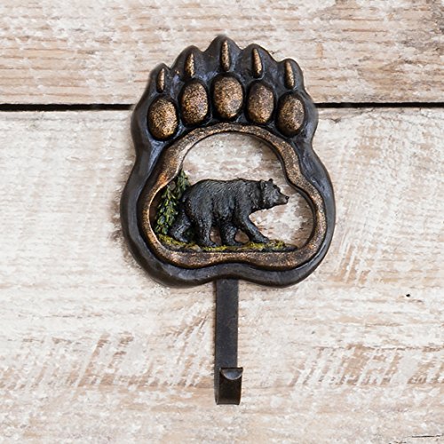 BLACK FOREST DECOR Bear Paw Wilderness Single Hook