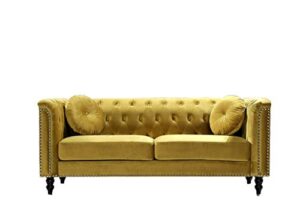 us pride furniture s5612-sf sofas, strong yellow