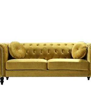 US Pride Furniture S5612-SF Sofas, Strong Yellow