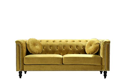 US Pride Furniture S5612-SF Sofas, Strong Yellow