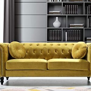 US Pride Furniture S5612-SF Sofas, Strong Yellow