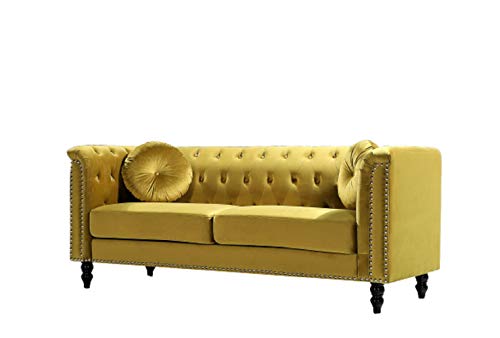 US Pride Furniture S5612-SF Sofas, Strong Yellow