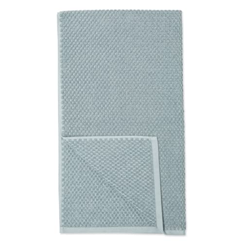 Amazon Basics Odor Resistant Textured Bath Towel, 30 x 54 Inches - 4-Pack,Cotton, Teal