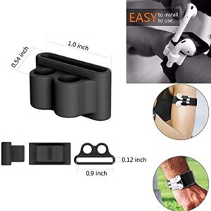 Loirtlluy 4 in 1 Anti-Lost Accessories for Airpods, Airpods Strap Magnetic Cord, Ear Hooks and Covers Compatible with Airpods 1 & 2, Airpods Watch Band Holder, Blac