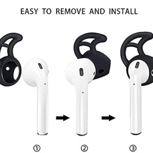 Loirtlluy 4 in 1 Anti-Lost Accessories for Airpods, Airpods Strap Magnetic Cord, Ear Hooks and Covers Compatible with Airpods 1 & 2, Airpods Watch Band Holder, Blac