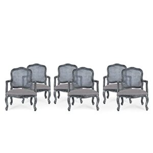 christopher knight home andrea dining chair sets, gray