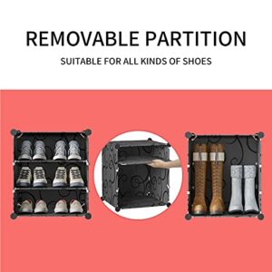 Aeitc Shoe Rack 9 Tiers Shoe Organizer Narrow Standing Stackable Shoe Storage Cabinet for Closet