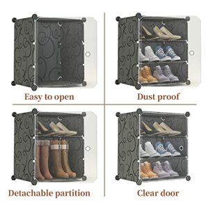 Aeitc Shoe Rack 9 Tiers Shoe Organizer Narrow Standing Stackable Shoe Storage Cabinet for Closet