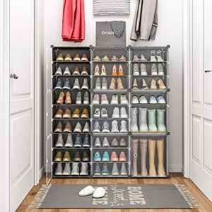 Aeitc Shoe Rack 9 Tiers Shoe Organizer Narrow Standing Stackable Shoe Storage Cabinet for Closet