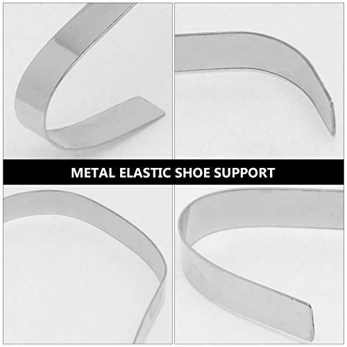 Holibanna 2Pcs Sandal Shoe Store Display Stands Shoe Retail Shop Shoe Supports Stainless Steel High Heeled Shoe Shaper Forms Inserts Silver