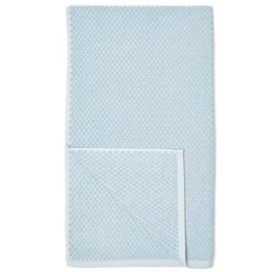 Amazon Basics Odor Resistant Textured Bath Towel, 30 x 54 Inches - 4-Pack, Light Blue