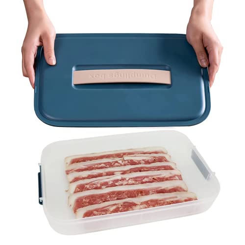 WonLiq Bacon Storage Containers with lids airtight Bacon Cold Cuts Deli Meat Saver Food Storage Container for Refrigerators,Freezer