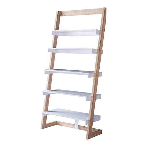 Furniture of America Gleim Transitional Wood 5-Shelf Bookcase in Natural Tone