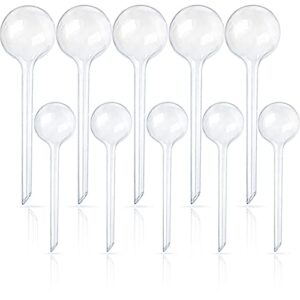 10 pcs clear plant watering globes,plastic self-watering bulbs,flower automatic watering device,garden waterer for plant indoor outdoor
