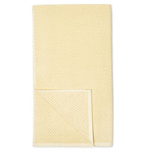 Amazon Basics Odor Resistant Textured Bath Towel, 30 x 54 Inches - 2-Pack, Yellow
