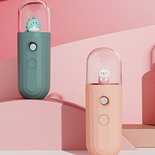 SANGHAI Mist Humidifier QYIYA Cute Cartoon Little Dinosaur Portable Nano Spray Face Mist Humidifier Hand-held Green