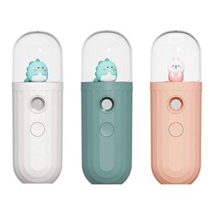 SANGHAI Mist Humidifier QYIYA Cute Cartoon Little Dinosaur Portable Nano Spray Face Mist Humidifier Hand-held Green