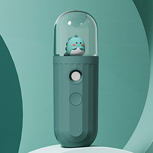 SANGHAI Mist Humidifier QYIYA Cute Cartoon Little Dinosaur Portable Nano Spray Face Mist Humidifier Hand-held Green