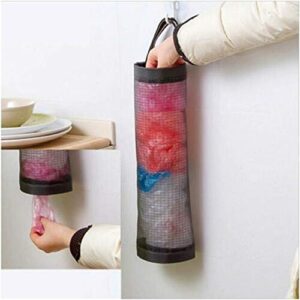 ZALING Carrier Bag Holder Dispenser Mesh Hanging Bag Kitchen Storage For Carrier Bag Plastic Bag Bin Bag ,Style 1