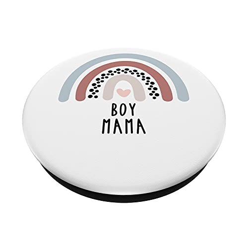 Boho Boho Rainbow Heart Boy Mama Inspirational Quotes PopSockets Swappable PopGrip