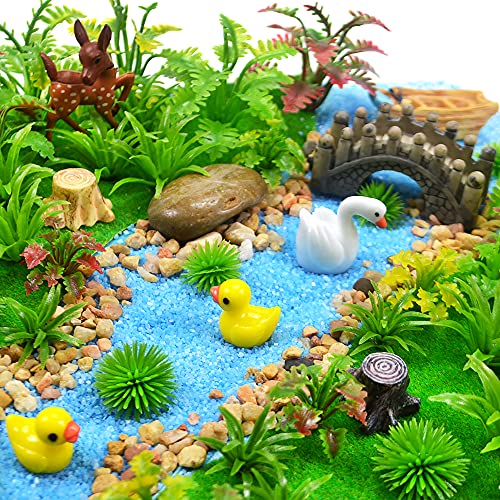 100pcs Model Trees Miniature Plants Fairy Garden Trees Model Scenery Artificial Wargame Trees Model Railroad Scenery Diorama Supplies Scenery Landscape