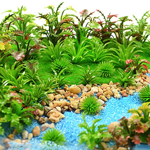 100pcs Model Trees Miniature Plants Fairy Garden Trees Model Scenery Artificial Wargame Trees Model Railroad Scenery Diorama Supplies Scenery Landscape