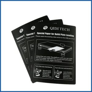 qidi technology leveling papers qidi 3d printer (3pcs)