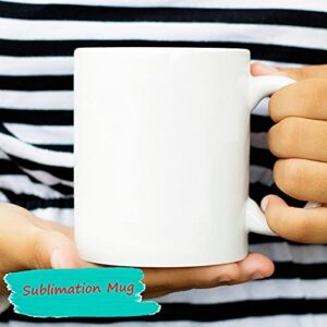 11oz Sublimation Mugs Sublimation Blank Cups Ceramic White Coffee Mugs,Blank Coated Cup, Blank White Mug,Sublimation Blanks Mugs,Milk, Hot Cocoa,Tea, Latte and DIY Yourself , Case of 36pcs