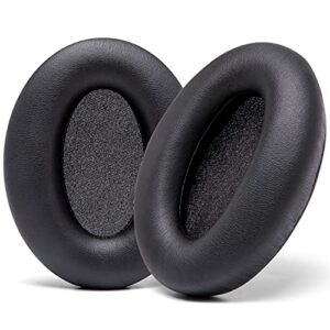 wc wicked cushions extra thick replacement earpads compatible with sony wh-1000xm3 headphones - black