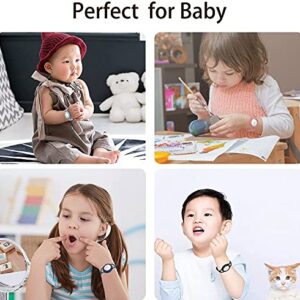 EUEHIE Watch Band Case for AirTag, Anti-Scratch Protective Wristband for AirTags, Lightweight Easy to Attach AirTag Silicone Bracelet for Toddler Children Kids Elderly Senior - Black