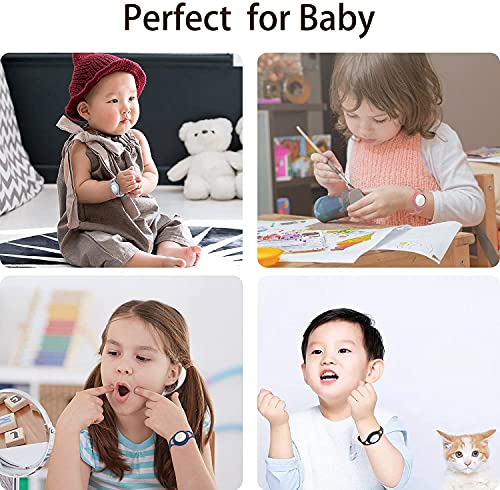 EUEHIE Watch Band Case for AirTag, Anti-Scratch Protective Wristband for AirTags, Lightweight Easy to Attach AirTag Silicone Bracelet for Toddler Children Kids Elderly Senior - Black