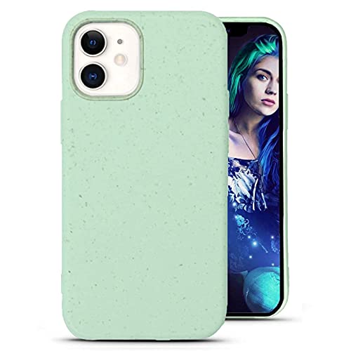 Gemi-Case - Case for iPhone 12 Mini - Plant Based Protector Cover Naturally Speckled (Mint Green)