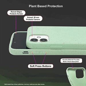 Gemi-Case - Case for iPhone 12 Mini - Plant Based Protector Cover Naturally Speckled (Mint Green)