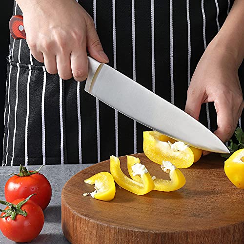 BOLESTA Chef Knife, Super Sharp Chef's Knife, 8 inch Professional Kitchen Knife,German High Carbon Stainless Steel Cutting Meat Knives, Safflower Pear Handle with Gift Box