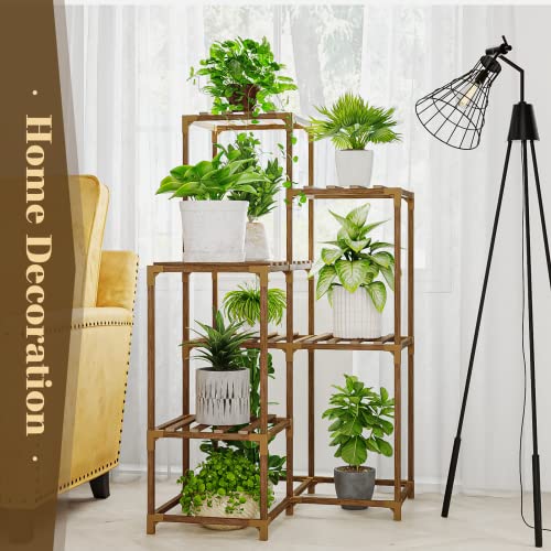 Plant Stands Indoor Outdoor Corner Shelf Plant Shelves Indoor Plant Holder for Living 7-Tier Corner Stands Room Outdoor Plant Rack Indoor Multiple Plants Patio Balcony Garden