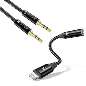 syncwire aux cable and lightning to 3.5mm female adapter - hifi sound