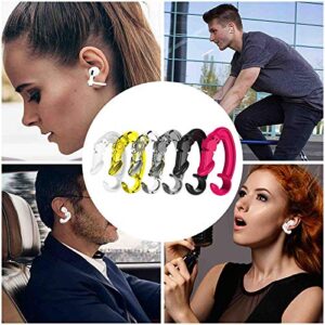 8 PCS Ear Hooks Compatible with Apple AirPods 3, 1, 2 and Pro, Sports Ear Hooks Accessories Designed for AirPods 1, 2 and Pro (4White+4Black)