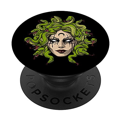 Medusa Greek Goddess Snakes Ancient Greece Mythology Gothic PopSockets Swappable PopGrip