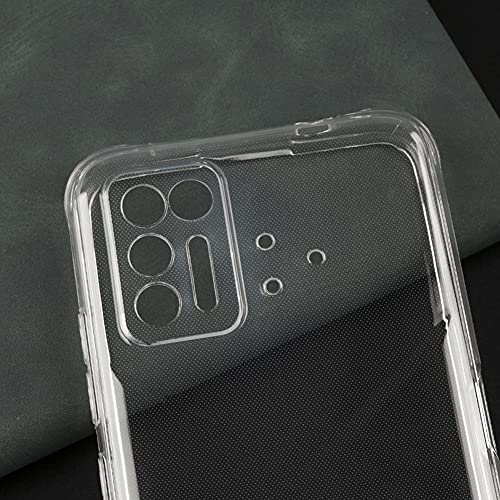 Ytaland for Umidigi Bison GT Case, with 2 x Tempered Glass Screen Protector. (3 in 1) Crystal Clear Silicone Shockproof TPU Bumper Protective Phone Case Cover