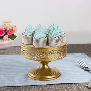 Peohud 3 Pack Metal Cake Stand, Round Dessert Holder, Cupcake Pastry Candy Display for Wedding, Anniversary, Birthday Party, 8"/10"/12"